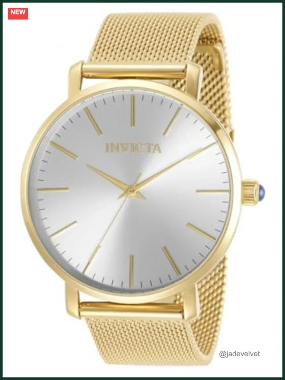 Ladies Quartz Watch, Gold Tone Stainless Steel, 38mm, Water Resistant